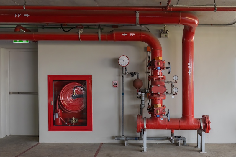 Brandschutzanlage in einem Betrieb